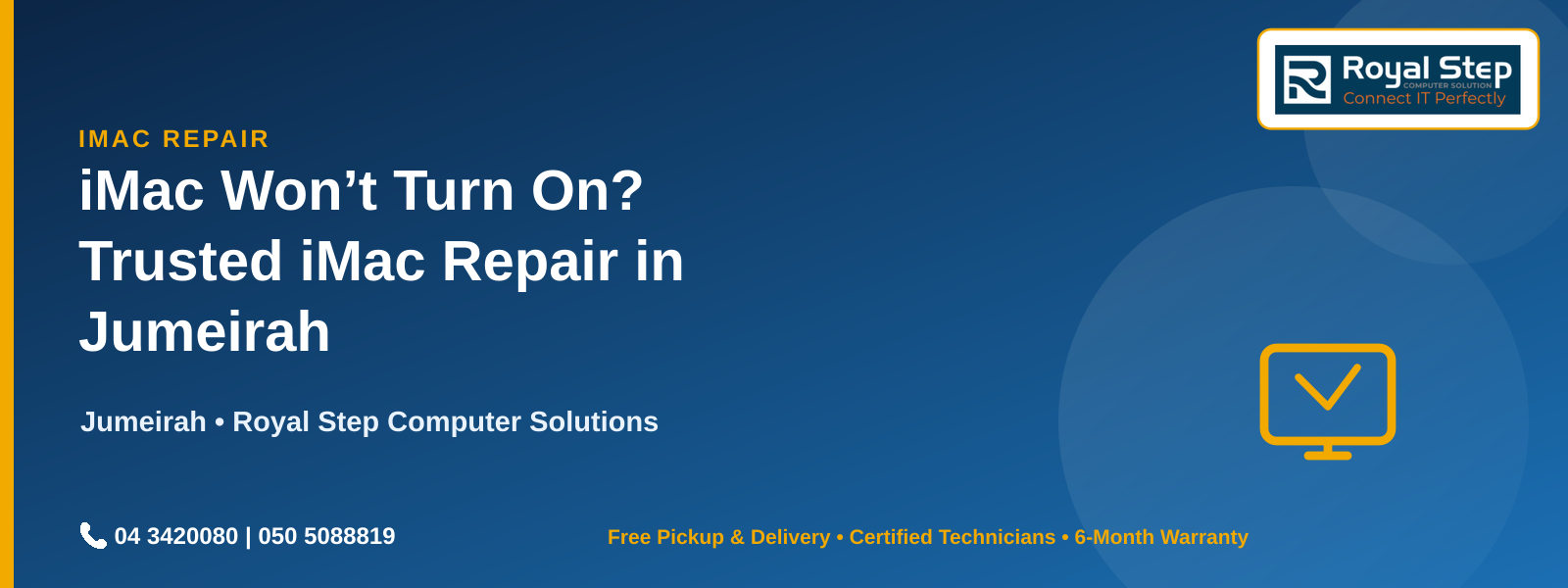 iMac Won't Turn On? Trusted iMac Repair in Jumeirah